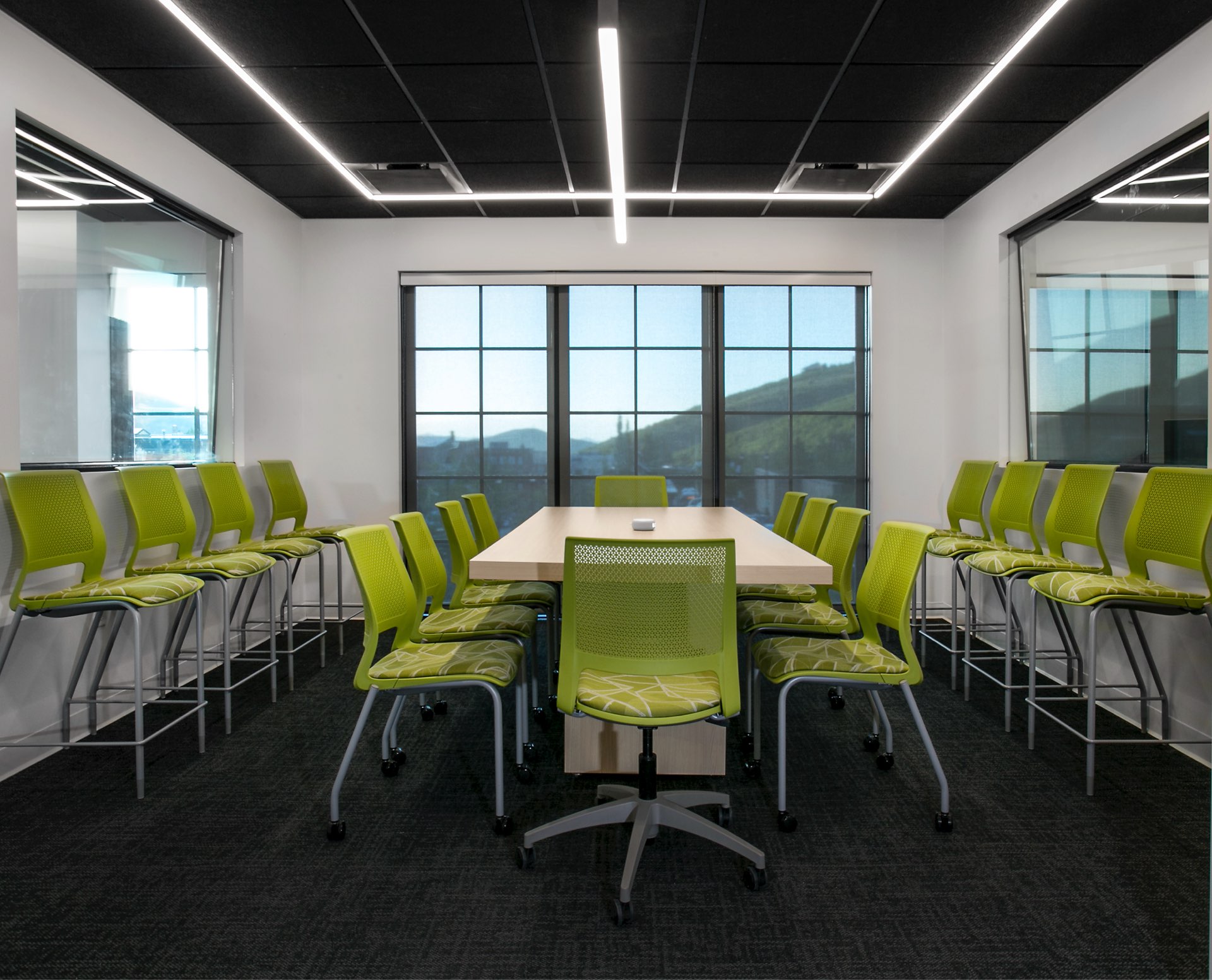 Meeting room, KPCW Radio, architectural design by Elliott Workgroup