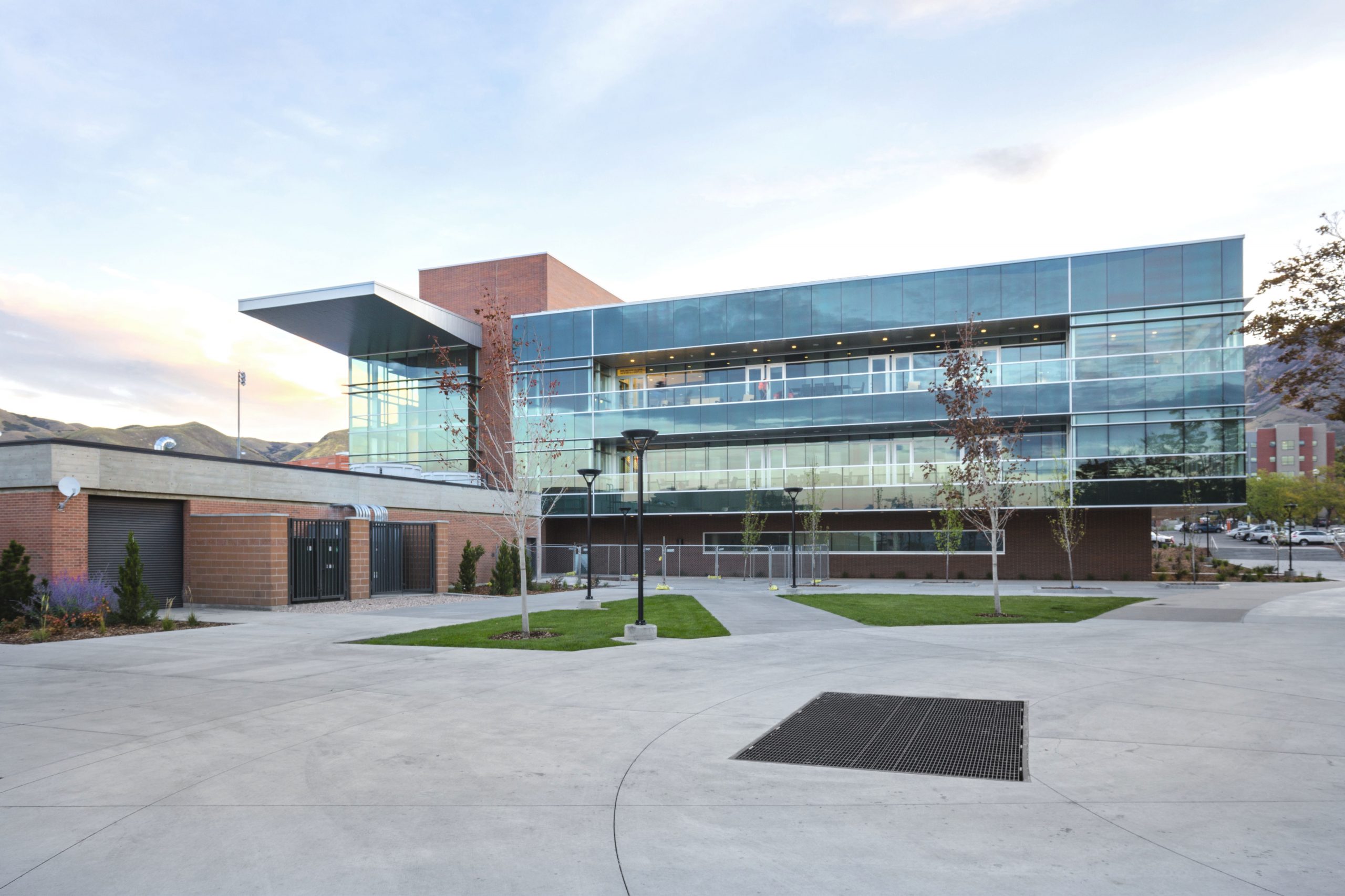 Exterior of the University of Utah Basketball Facility, architectural design by Elliott Workgroup