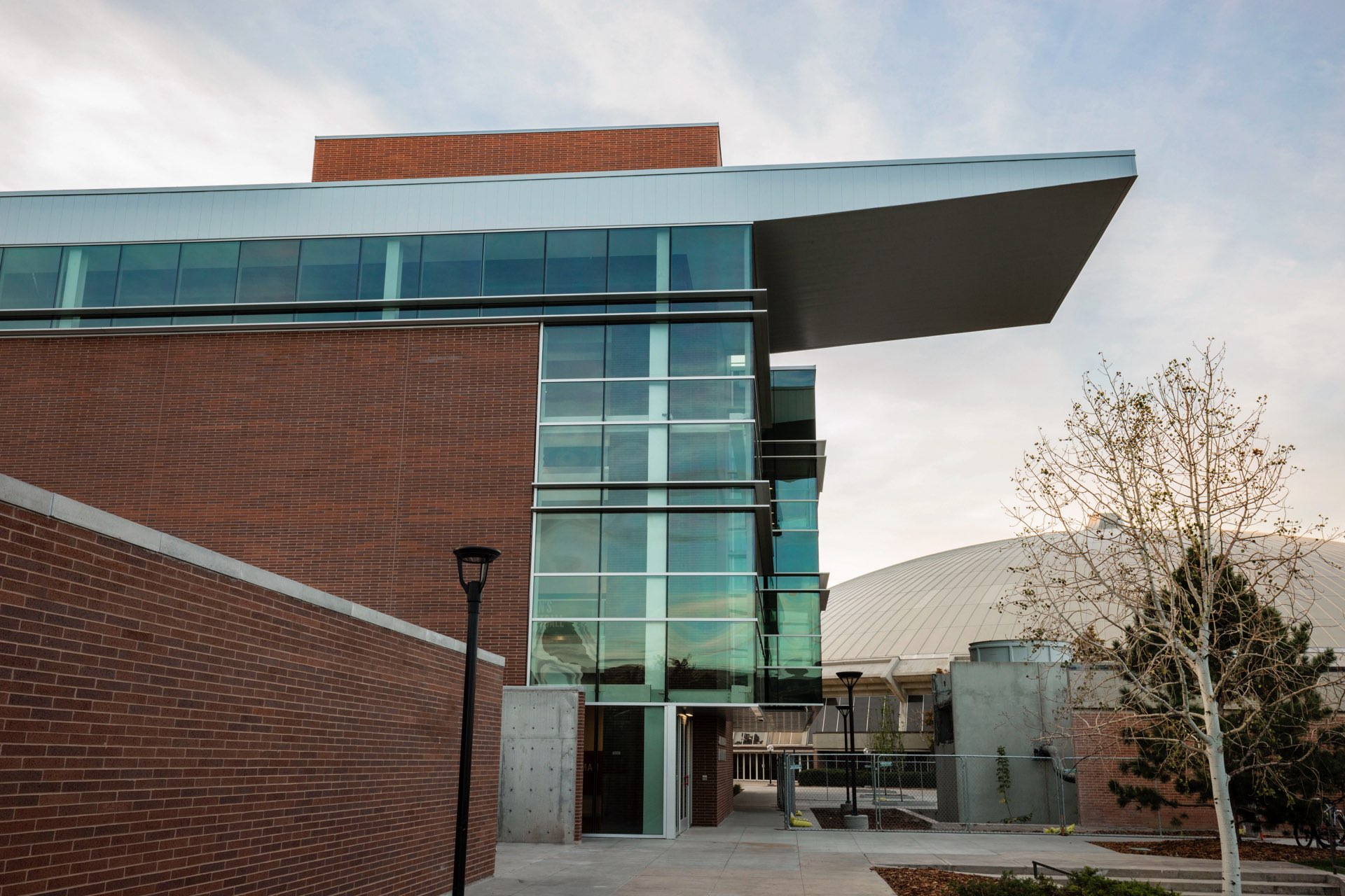 Entrance to the University of Utah Basketball Facility, architectural design by Elliott Workgroup