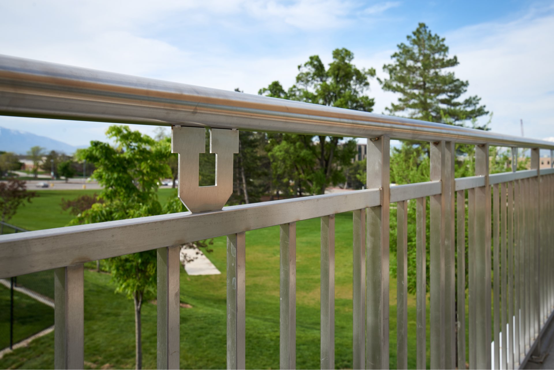 Hand railing, University of Utah Ski Team Building, architectural design by Elliott Workgroup