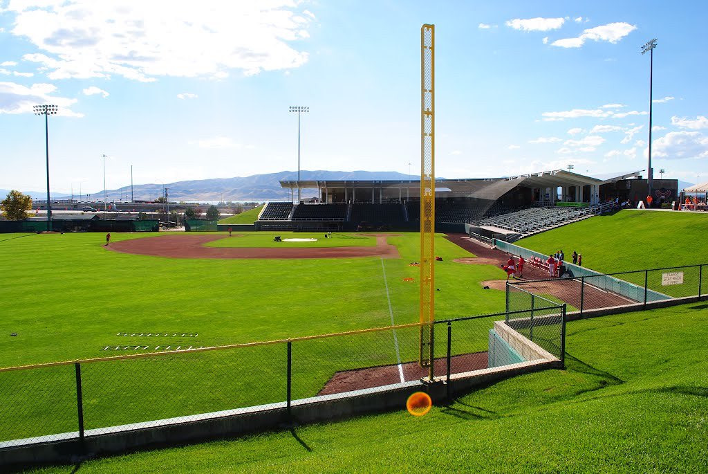 Field at UCCU Ballpark, architectural design by Elliott Workgroup
